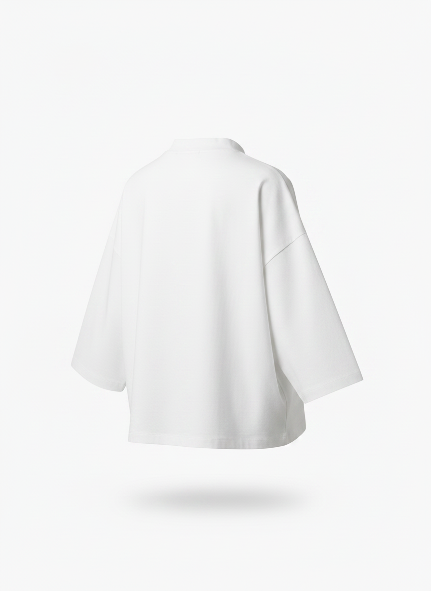 White Boxy T Shirt