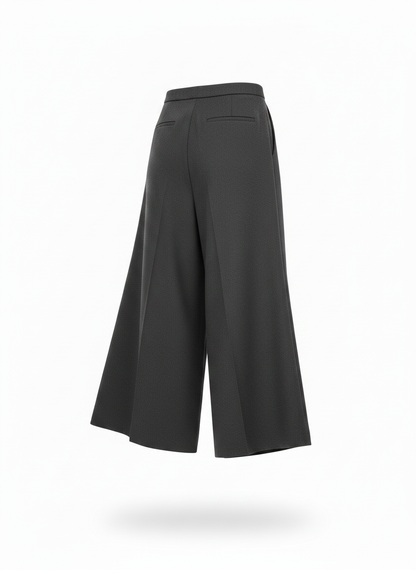 Dark Gray Culotte Pants