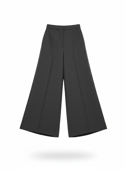 Dark Gray Culotte Pants