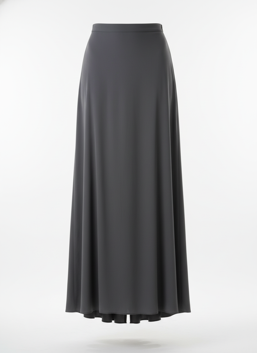Dark Gray Maxi Skirt