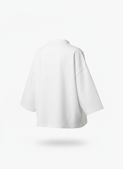White Boxy T Shirt